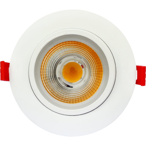 4 Inch White 4000K Canless Remodel Directional Gimbal Integrated LED Recessed Light Kit